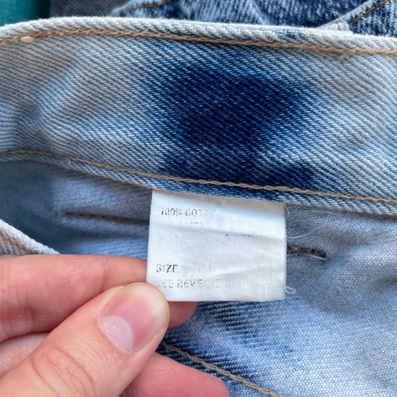 Nixit | Vintage 80s Curvy Acid-Washed Bleach-Dyed Straight-Leg Jeans - Picture 12 of 12